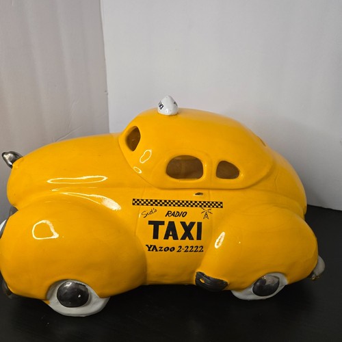 GLENN APPLEMAN SID'S RADIO TAXI Yazoo Yellow Checker COOKIE JAR PopArt 1979 - Picture 11 of 24