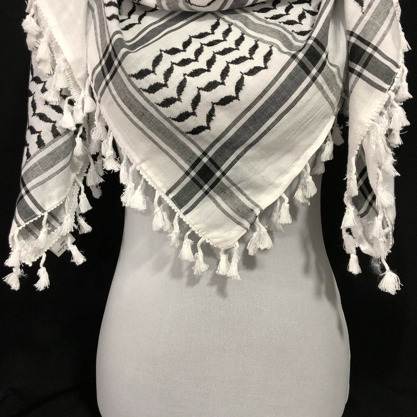 ANCLLO 2 Pezzi Sciarpa Con Bandiera Della Palestina, Scialle In Raso Con Modello Di Bandiera Nazionale Palestinese, Kefiah Araba Musulmana Su Doppio Lato, Regalo Di Sostegno Della Palestina - Foto 8