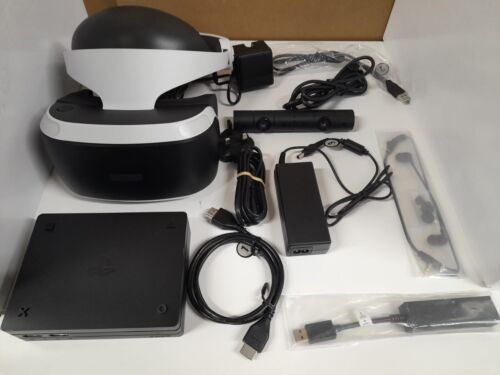 Pacchetto Sony PS4 PSVR PlayStation 4 cuffie VR V2 con fotocamera per realtà virtuale - Foto 1 di 13