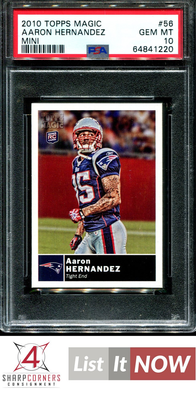Aaron Hernandez Topps Magic #56 Mini