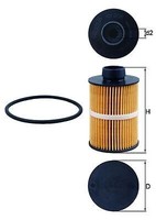Mahle KX 208D Kraftstofffilter FüR Chevrolet CitroËN Passend FüR Fiat Lancia