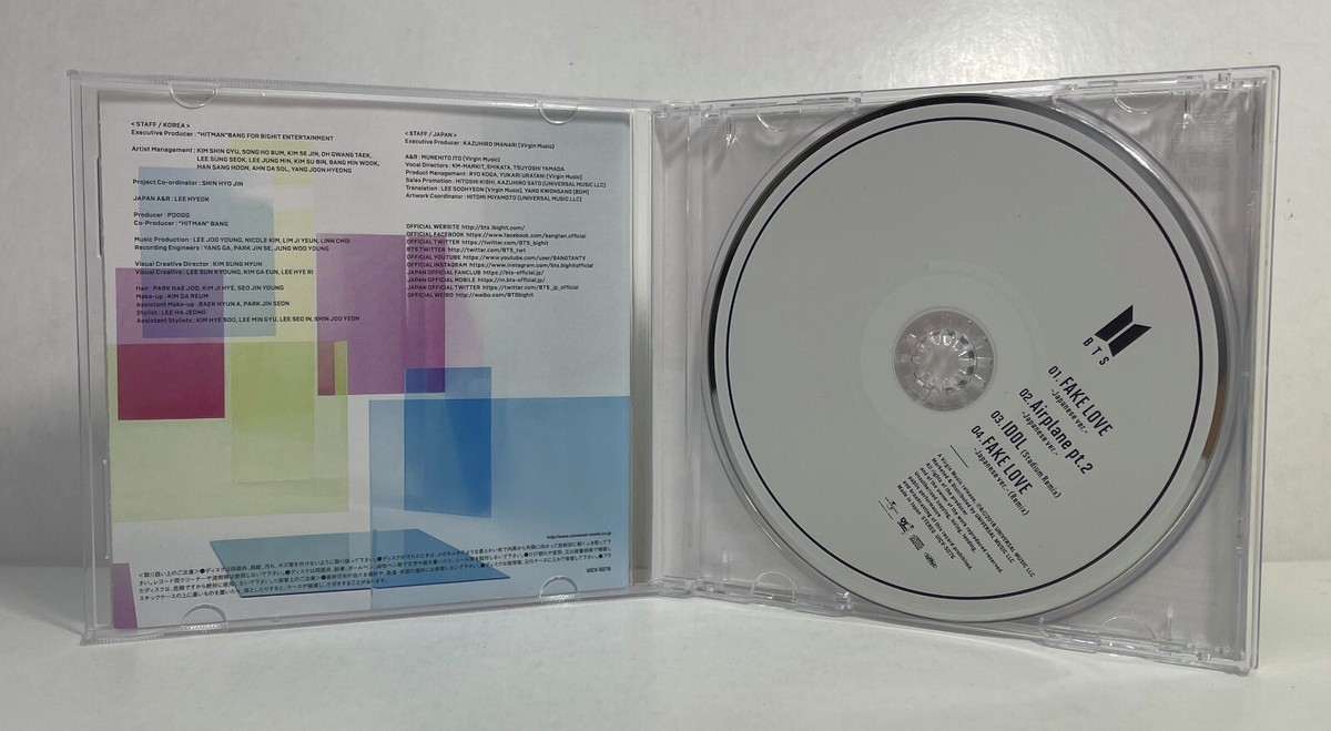 BTS - Fake Love / Airplane pt. 2 (2018, CD) EP | eBay