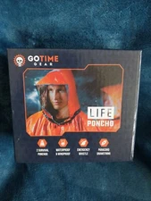 Go Time Gear Emergency Survival Poncho ,Whistle & Paracord (2-Pack)