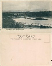 Menai Bridge from Holyhead road Valentines series Undivided Back