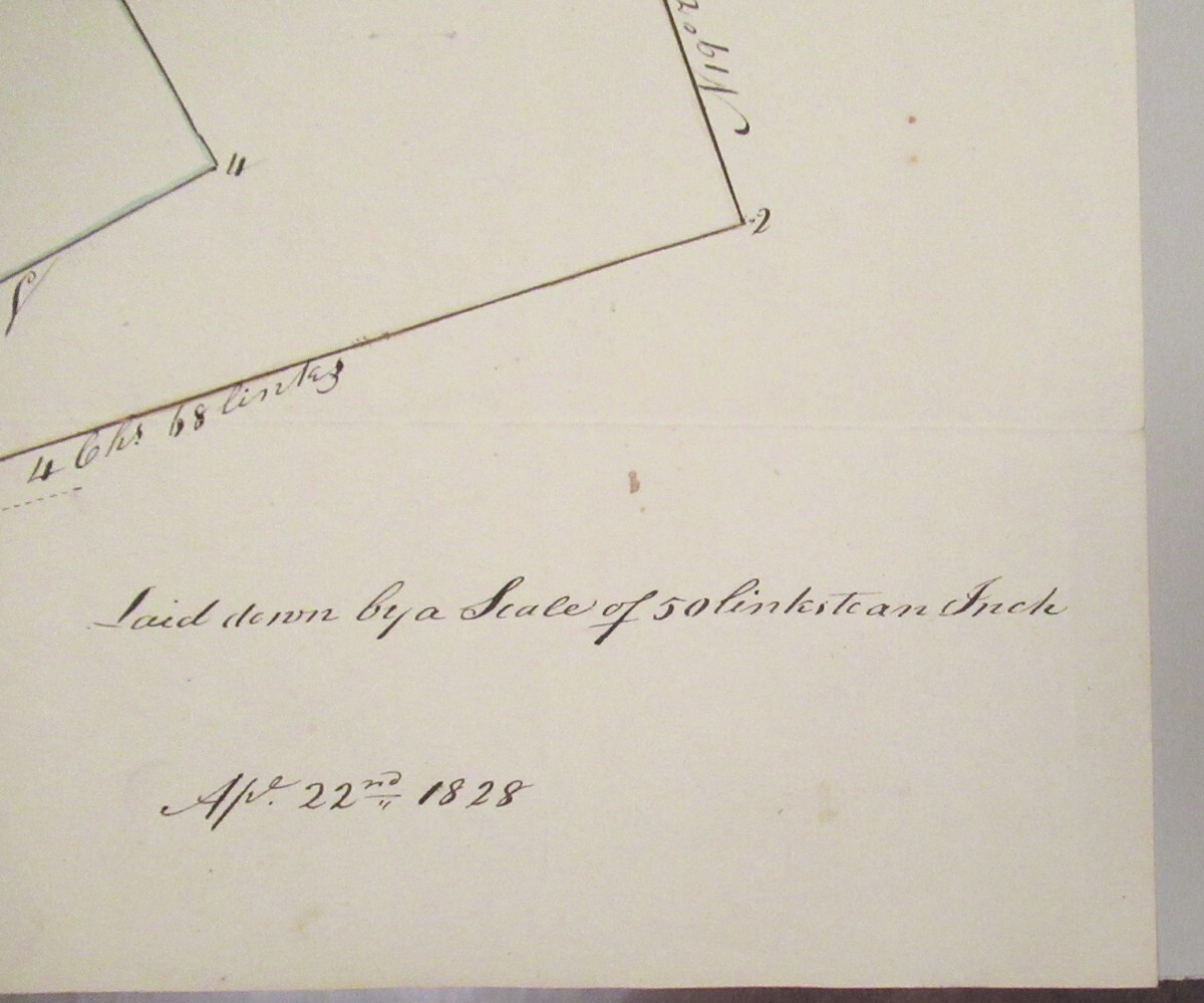 1828 Manuscript Lot Map, Cantine Land, Marbletown, NY eBay