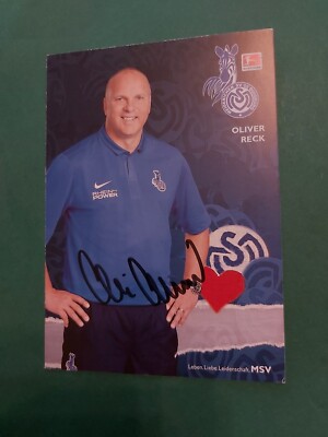MSV Duisburg , O. Reck , Autogrammkarte , Fussball 