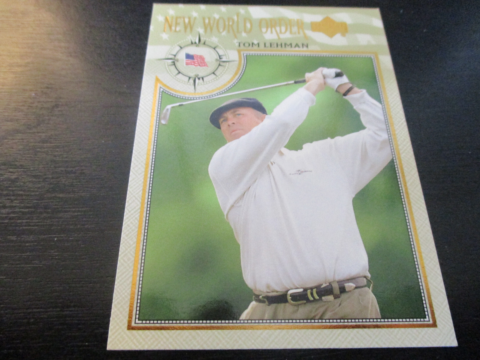 TOM LEHMAN (golfer) 2002 UPPER DECK NEW WORLD ORDER ROOKIE card #77 MINT