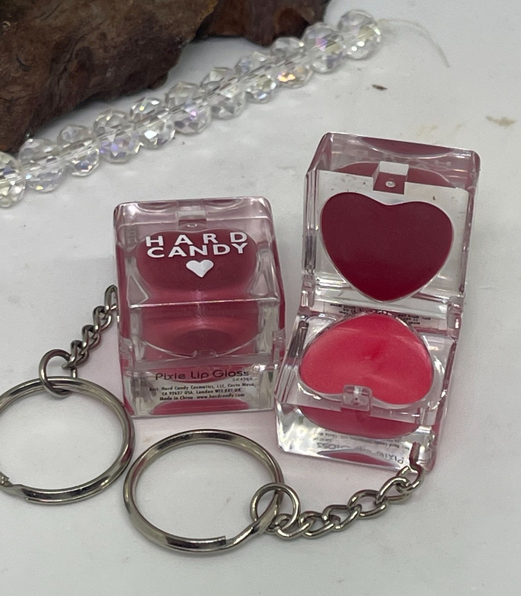 ★ACHIVEPKE★ Lip & Glasses Keyring_2COLORS 2x Hard Candy Key to My Heart Pixie Lip Gloss Duo in a