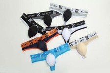 3Pack Men's T-Back Thong Ice Silk Breathable Mesh Pouch Enhancing Jockstrap