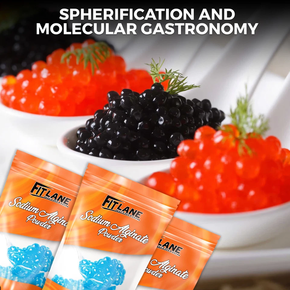 Polvo de alginato de sodio, polvo a granel de grado alimenticio para espesar bolsa de 16 oz Foto 3 de 4