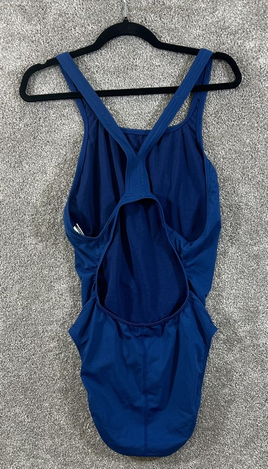 Speedo Swimsuit Womens 16/42 Blue Endurance+ Super Proback One Piece