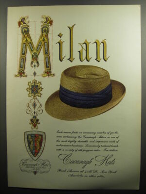 1951 Cavanagh Hats Advertisement - Milan