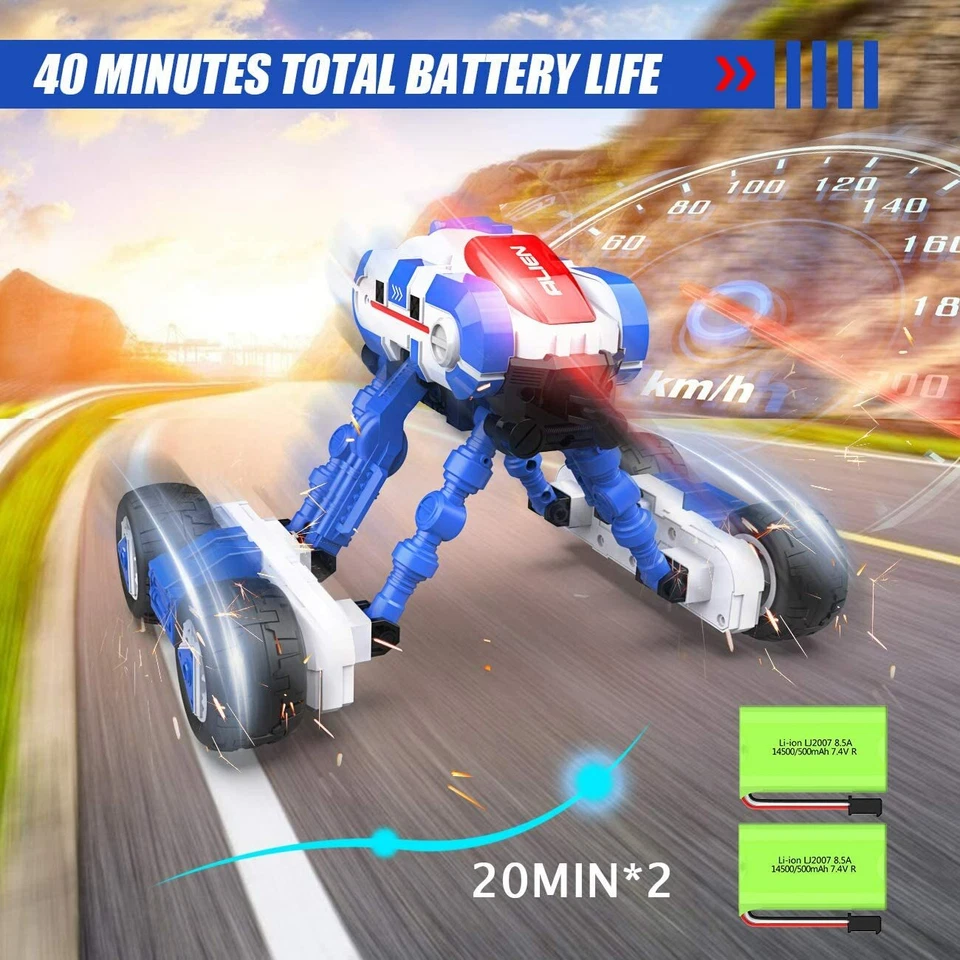 BEST Remote Control Car Crawler RC Car 4WD Tricks 360 Flips Adult Kids Gift USA - Image 4 of 4