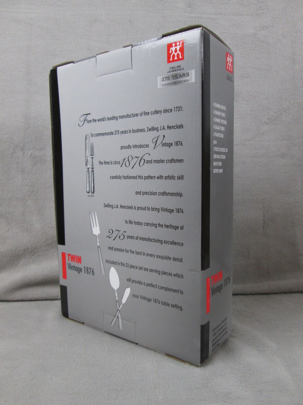 Zwilling J A Henckels Twin Vintage 1876 23 Piece Cutlery 18/10