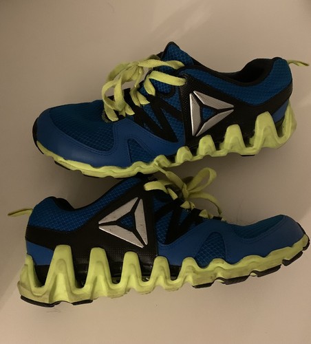reebok Zigtech Neon Green and Blue 