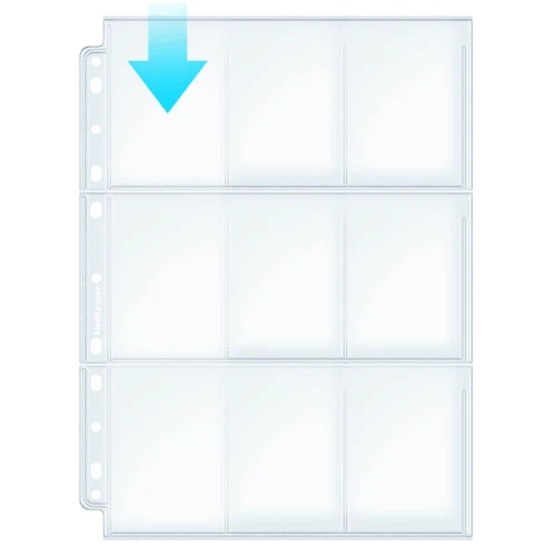 MintKeeper Clear 9-Pocket Pages Trading Card Sleeves Fits Pokemon MTG 25-100