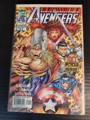 AVENGERS (V.2) #1 (MARVEL 1996)NOS EST~NM(9.4) GRADE AWAKEN THE THUNDER! LIEFELD