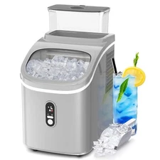 Countertop Ice Maker,30Lbs/24H,Automatic Cleaning Function and 24-Hour Timing