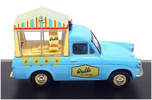 Oxford Diecast 1/43 Scale ANG018 - Ford Anglia Van Walls Ice Cream - Lt Blue - Picture 3 of 5