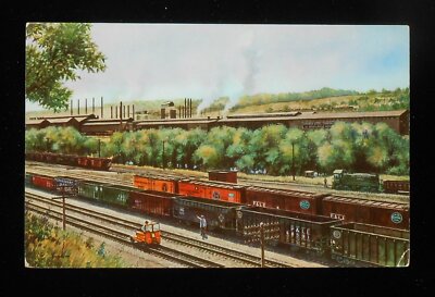 1960s? P&LE RR Railroad Sharon Steel Works New York Central Lowellville OH PC