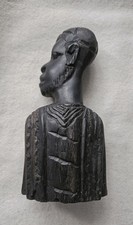 African Tribal Man Wooden Statue/Figure Head -  Hand Carved - 20cm