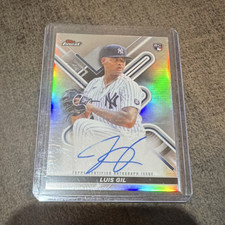 Topps 2022 Finest Autographs Luis Gil Yankees Rookie Auto #FA-LU Baseball Card
