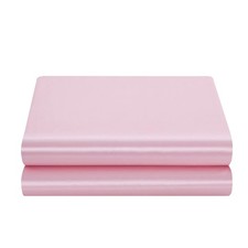 1 PCS Queen Size Pink Satin Flat Sheet Extra Soft Silk Top Bed Cover Bedding