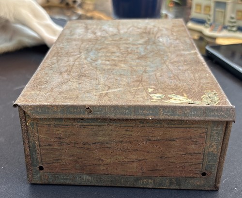 Vintage Distressed Humo Cigar Box Metal Tin Saginaw Michigan Blackney Cigar Co. - Picture 2 of 8