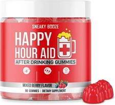 Sneaky Booze Happy Hour Aid Gummies Supplement Pre Game Party Hydration Electrol
