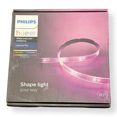 Philips Hue 800276 White and Color Ambiance Light Strip Plus Dimmable LED Sealed