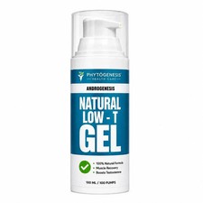 ANDROGENESIS Natural Low-T Support Gel - T Booster for Men - 1 Month Supply