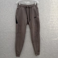 Nike Men's Size Small Gray Cotton Blend Tech Fleece Jogger Pants