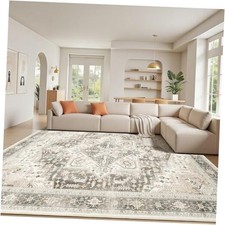 6x9 Area Rugs for Living Room, Machine Washable Rug Non Slip Stain