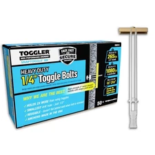 50 TOGGLER 1/4" Snaptoggle Only 25014 Snap Toggle Heavy Duty Drywall Anchor