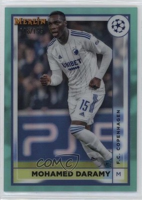 2022 Topps Merlin UEFA Club Competitions Aqua Refractor /199 Mohamed Daramy 11pj