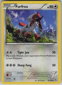 Furfrou 87/106 XY Flashfire Uncommon Pokemon Card