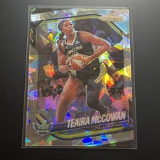 2025 Panini WNBA Prizm Teaira McCowan CRACKED ICE PRIZM SP #48 (Y1)