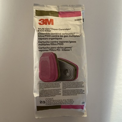 3M 60926 Multi Gas/Vapor Cartridge P100 Filter, Model/MPN 60926
