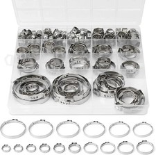 Single Ear Hose Clamps Oetiker Clamps 117Pcs 5.3mm-48.5mm Crimp Pipe 16 Size