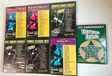 7 Karaoke DVD LOT Country Rock Female Classics Beatles Christmas Forever Hits