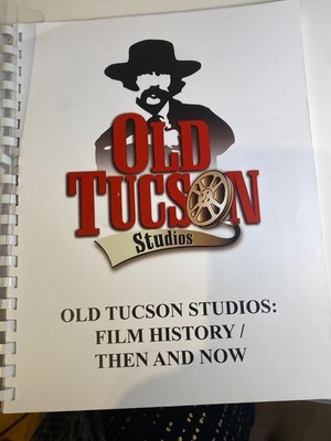 old tucson studios: film history / then and now plastic comb book