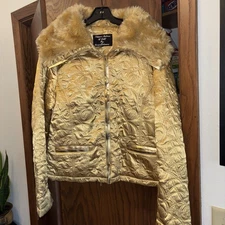 Palomar Fashions Calif By George Palomares Sz MED Gold Jacket Great Condition