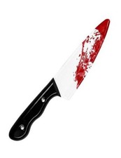 13" Plastic Bloody Knife Costume Accessory