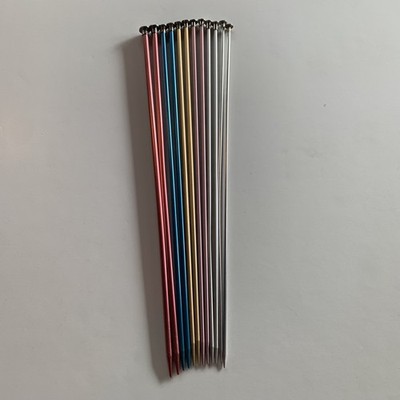 Boye, 6 sets of Straight Knitting Needles, size 10, 8, 7, 6, 5, 3, 14 inches