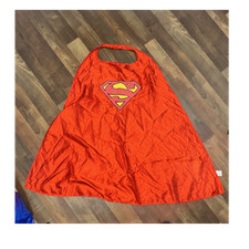 Six Flags Superman Kids Unisex Red Cape One Size 100 Polyester