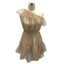 GUCCI Tulle Dress 728251 Beige Size: 40 290126