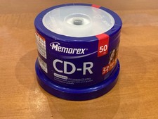 MEMOREX Music CD-R 50 PK pack Spindle 52X 700MB 80min Blank CD New Sealed