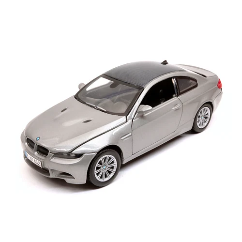 BMW M3 COUPE' 2007 SILVER 1:24 Motormax Auto Stradali Modellino Nuovo - Immagine 2 di 3