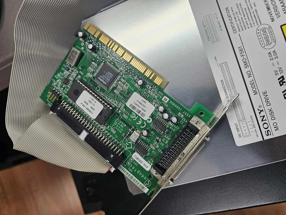 SONY SMO-F551 5.2GB Optical Internal MO Drive, SCSI w/Controller Clean Tested - Image 4 of 4