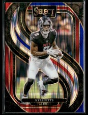 2024 Panini Select #178 Kyle Pitts Red & Blue Prizm Shock